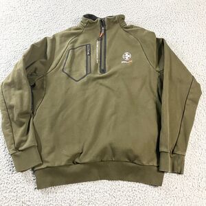 RLX Ralph Lauren Sweater Mens XL Green Quarter Zip Pullover Performance Outdoors
